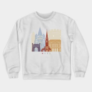 Metz skyline poster Crewneck Sweatshirt